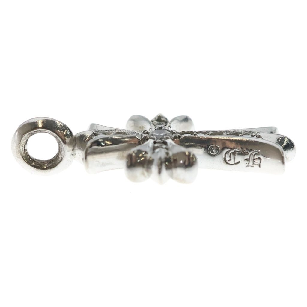 Chrome Hearts Tny Crsf P Dia Tiny Fat Cross Pave Diamond Pendant White Gold — view 4