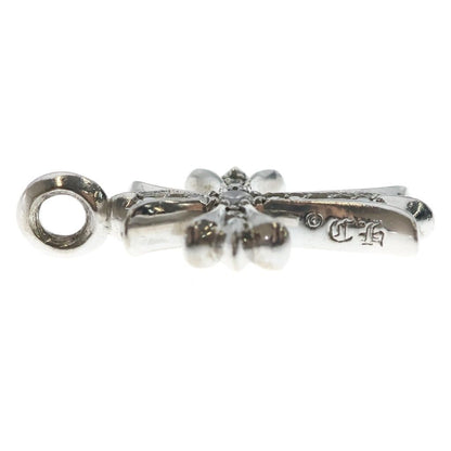 Chrome Hearts Tny Crsf P Dia Tiny Fat Cross Pave Diamond Pendant White Gold — view 4