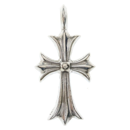 Chrome Hearts Tny Crsf P Dia Tiny Fat Cross Pave Diamond Pendant White Gold — view 2
