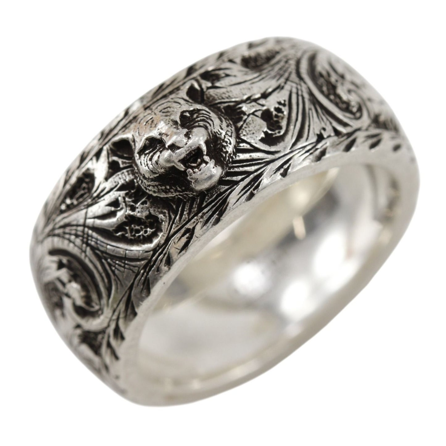Gucci Tiger Head 925 Sterling Silver Ring