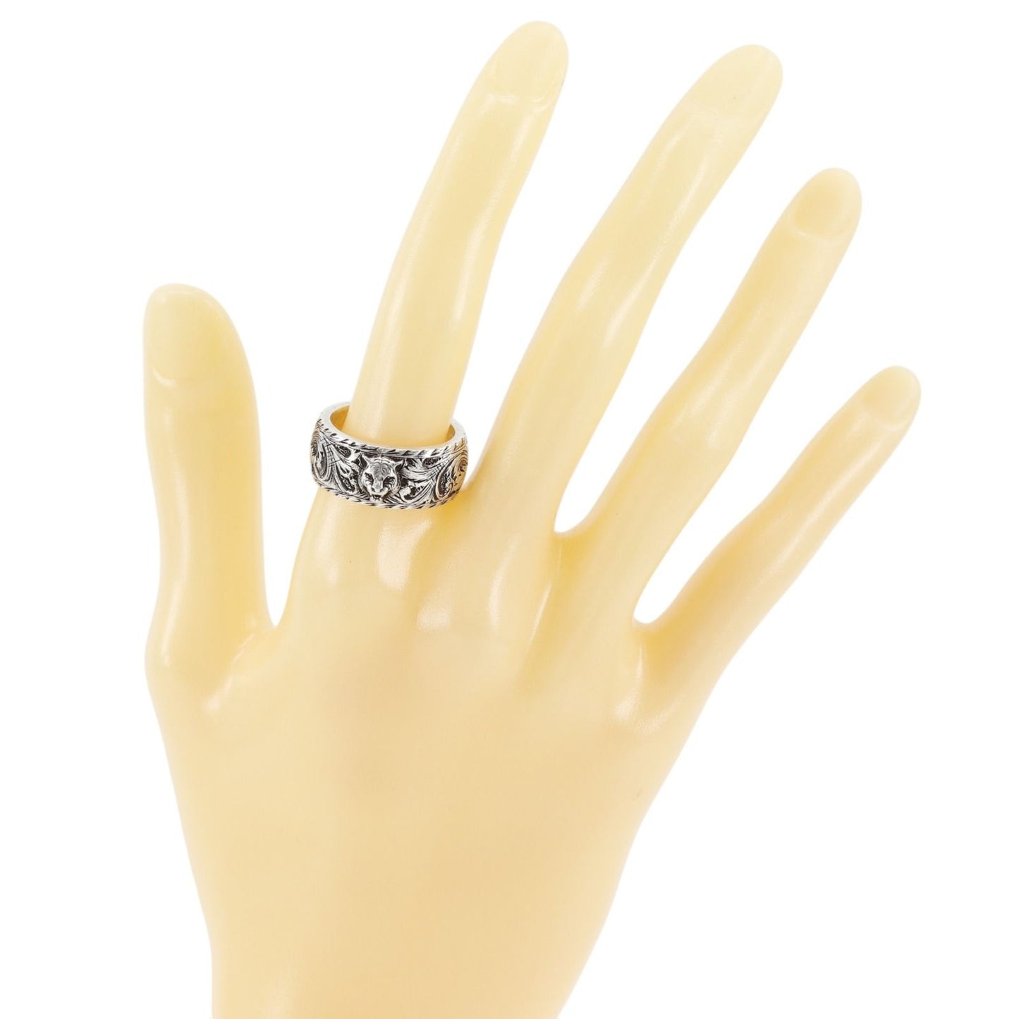 Gucci Tiger Head 925 Sterling Silver Ring — view 2