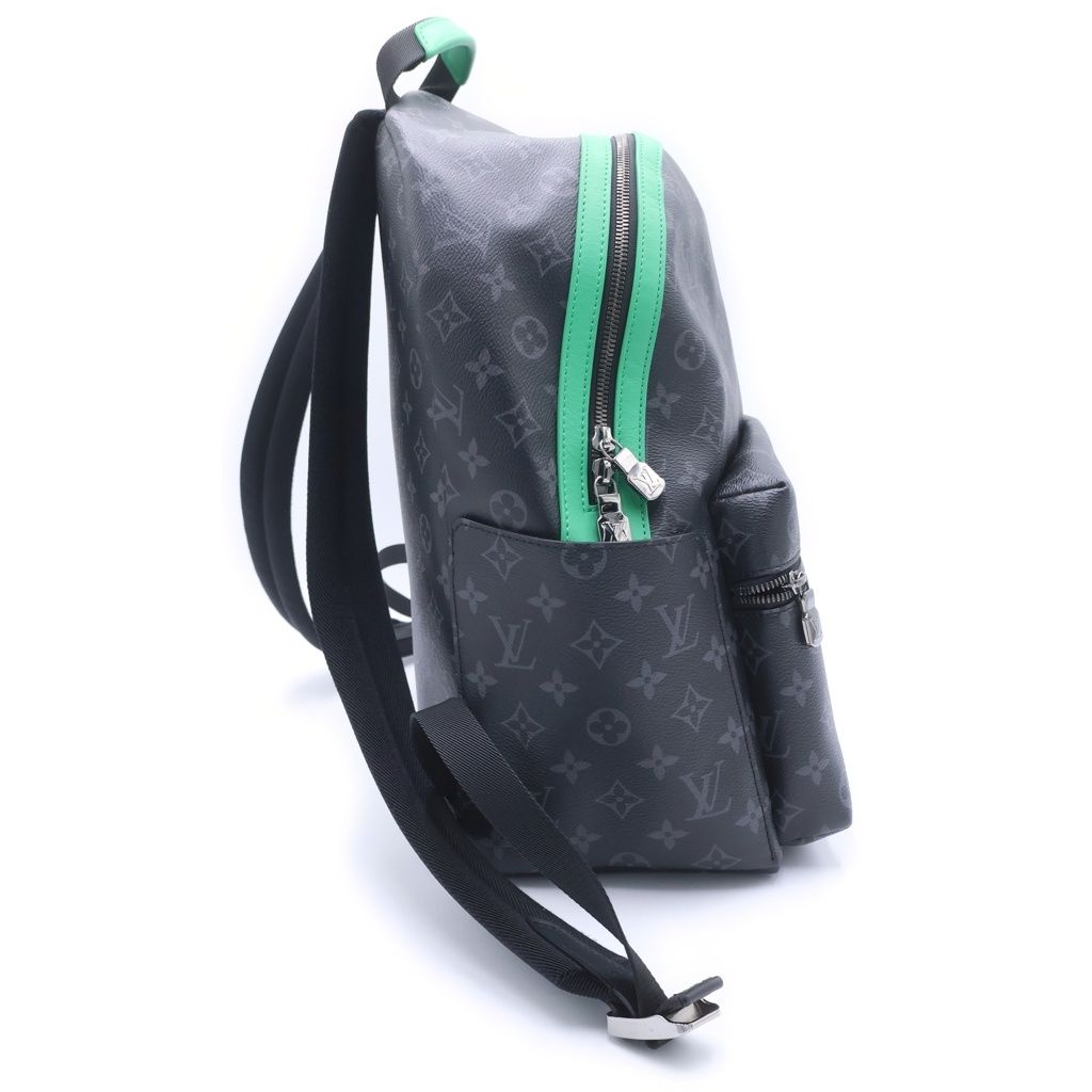 Louis Vuitton Monogram Eclipse Discovery Backpack Black Green — view 3