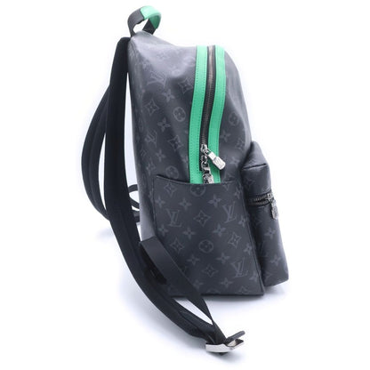 Louis Vuitton Monogram Eclipse Discovery Backpack Black Green — view 3