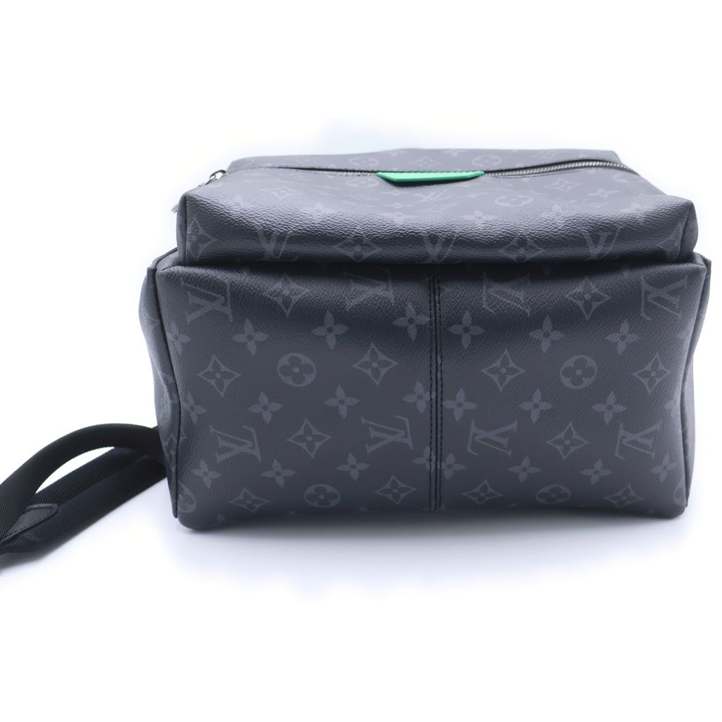 Louis Vuitton Monogram Eclipse Discovery Backpack Black Green — view 5