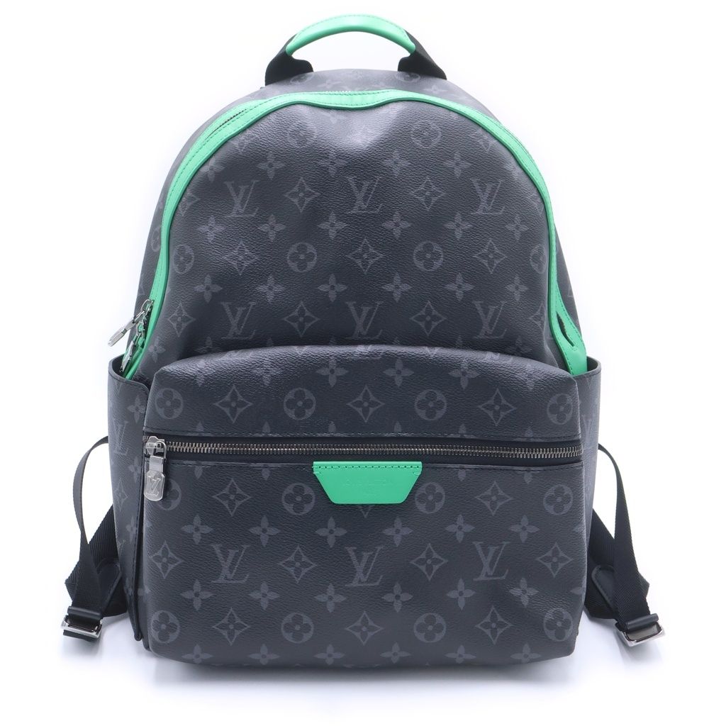 Louis Vuitton Monogram Eclipse Discovery Backpack Black Green