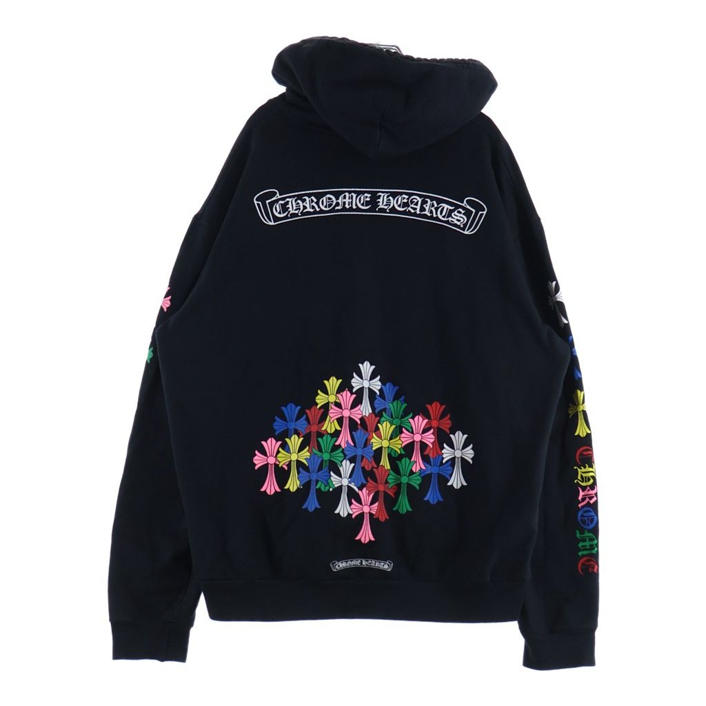 Chrome Hearts Mltcol Cem Crs HD Plvr Multi Color Cemetery Cross Pullover Hoodie