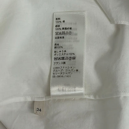 Celine Long Sleeve Shirt Blouse 34 S White — view 4
