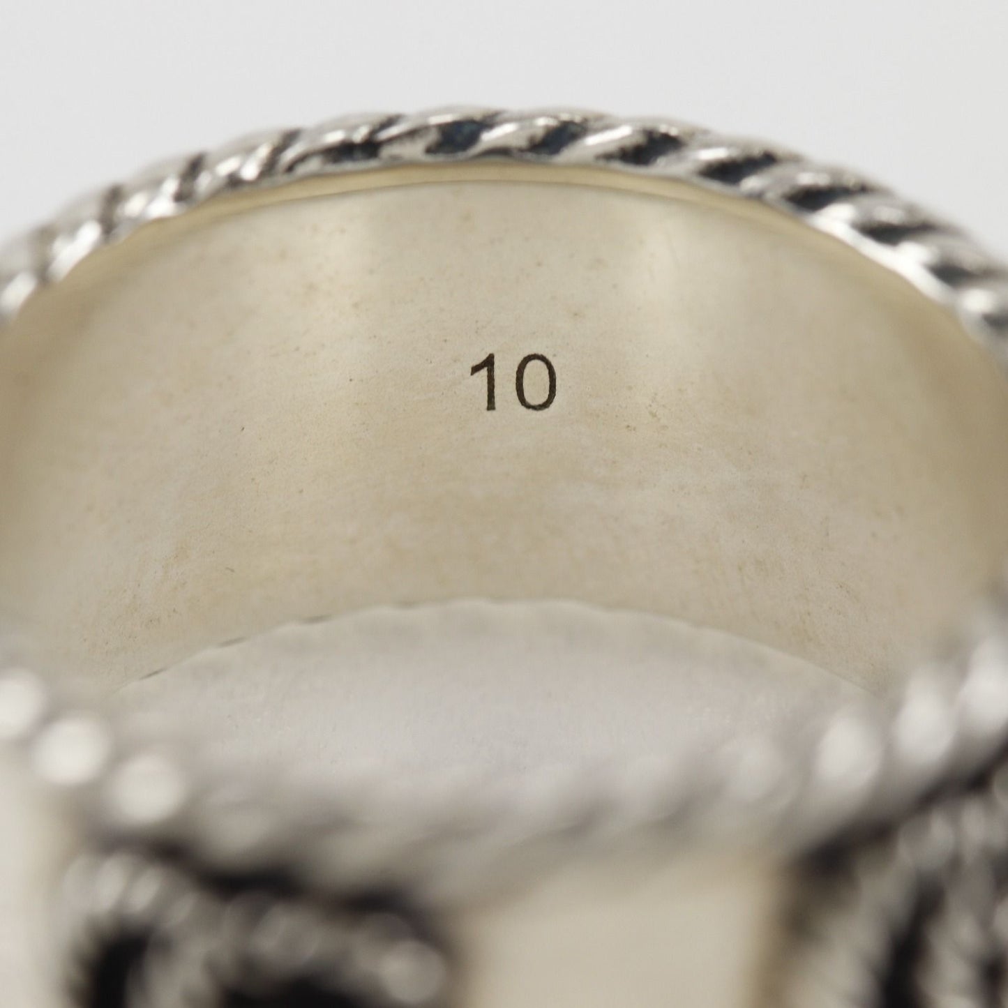 Gucci Double Wide 925 Sterling Silver Ring — view 6