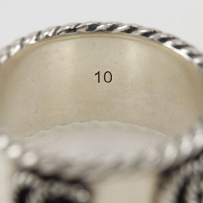 Gucci Double Wide 925 Sterling Silver Ring — view 6
