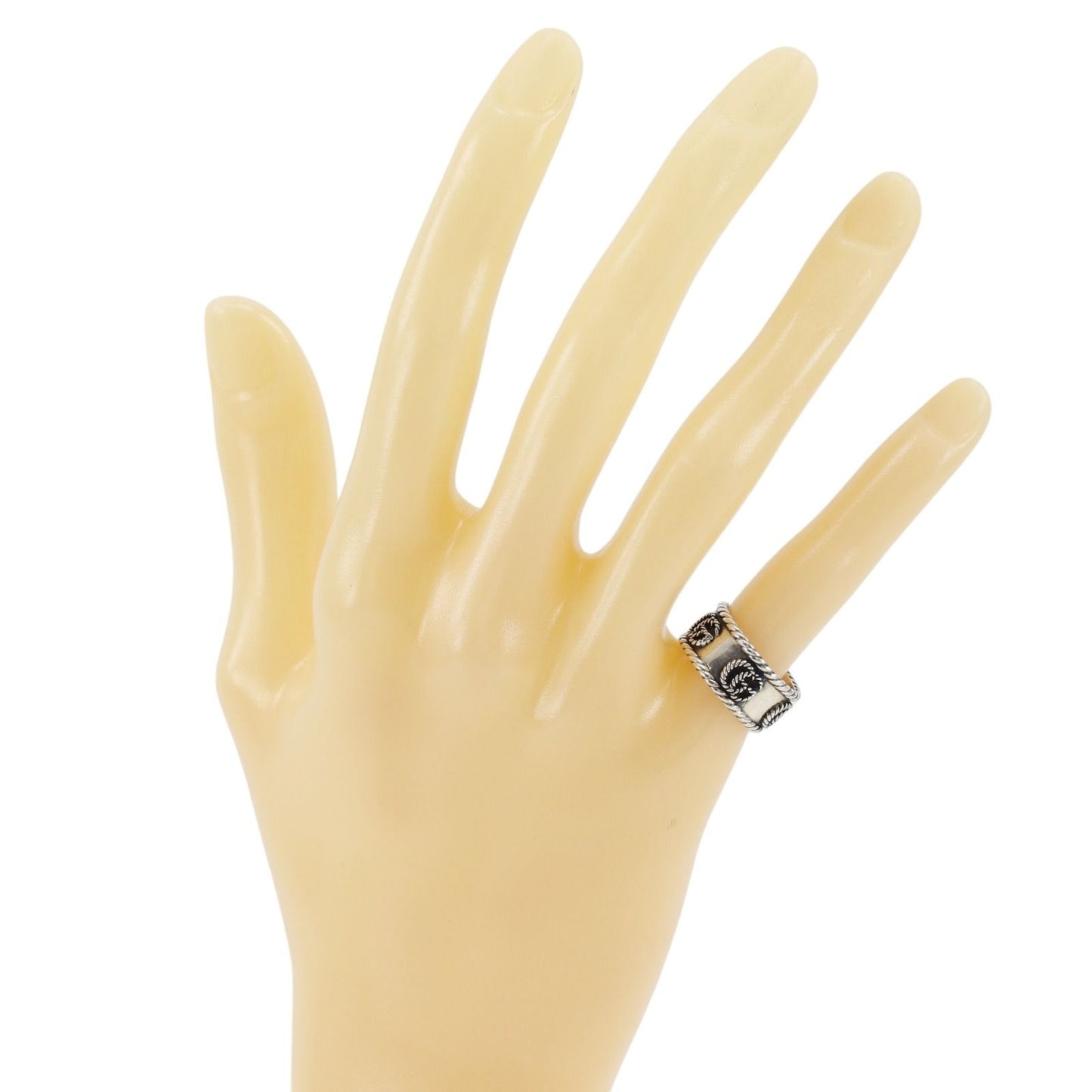 Gucci Double Wide 925 Sterling Silver Ring — view 2