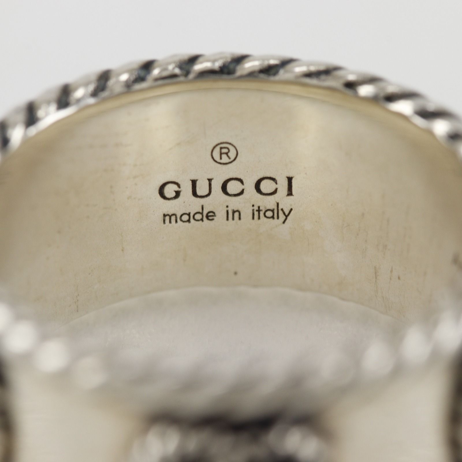Gucci Double Wide 925 Sterling Silver Ring — view 7