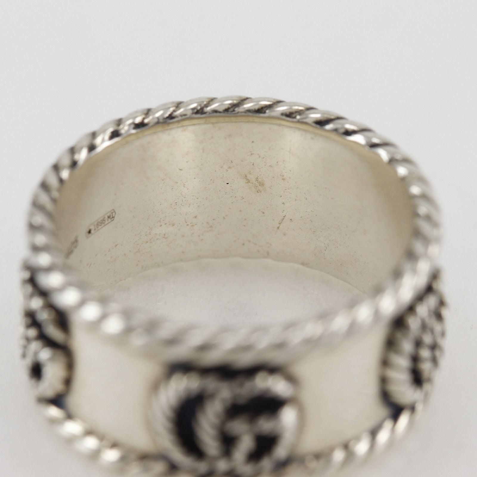 Gucci Double Wide 925 Sterling Silver Ring — view 5