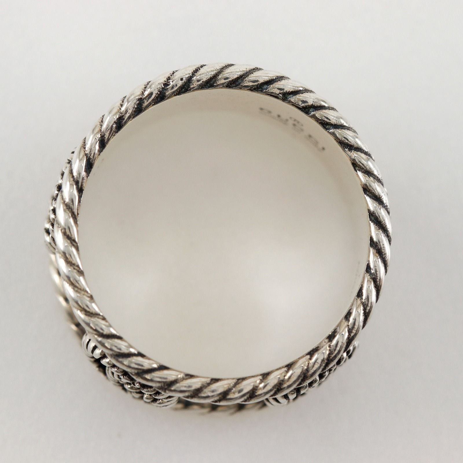 Gucci Double Wide 925 Sterling Silver Ring — view 4