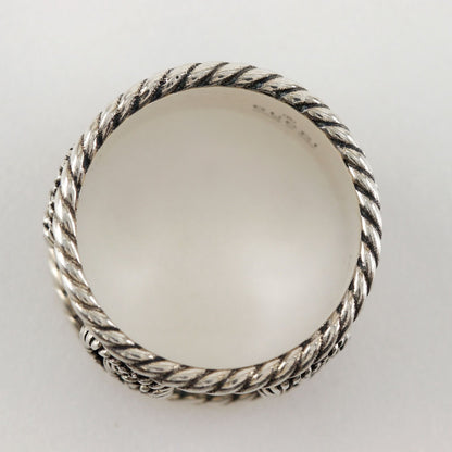 Gucci Double Wide 925 Sterling Silver Ring — view 4