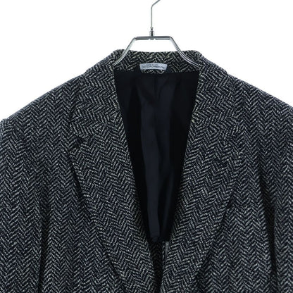 Dolce & Gabbana Wool All Over Pattern T-Shirt Jacket Black White — view 3