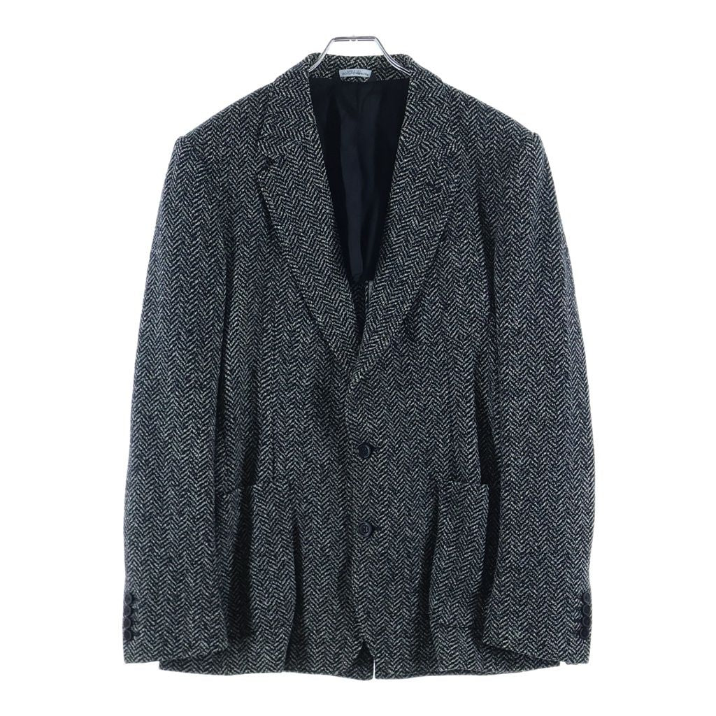 Dolce & Gabbana Wool All Over Pattern T-Shirt Jacket Black White
