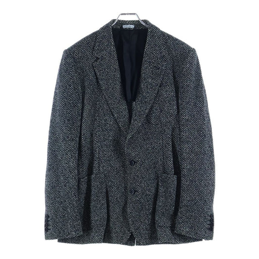 Dolce & Gabbana Wool All Over Pattern T-Shirt Jacket Black White