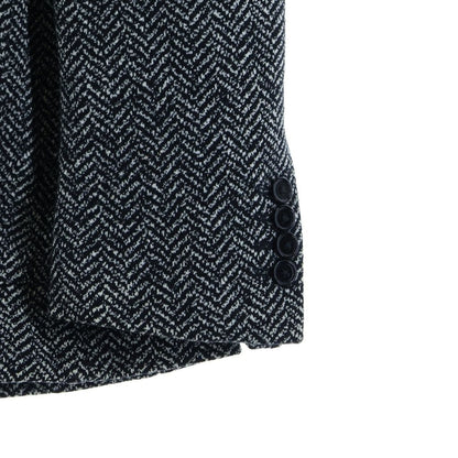 Dolce & Gabbana Wool All Over Pattern T-Shirt Jacket Black White — view 5