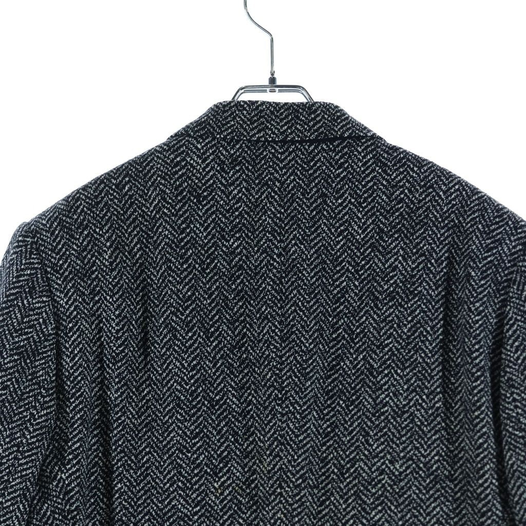 Dolce & Gabbana Wool All Over Pattern T-Shirt Jacket Black White — view 4