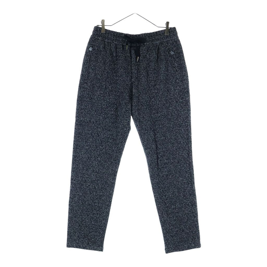 Dolce & Gabbana Wool All Over Pattern Sweatshirt Pants Black White