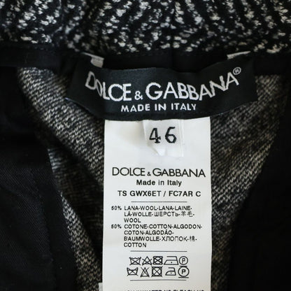 Dolce & Gabbana Wool All Over Pattern Sweatshirt Pants Black White — view 7