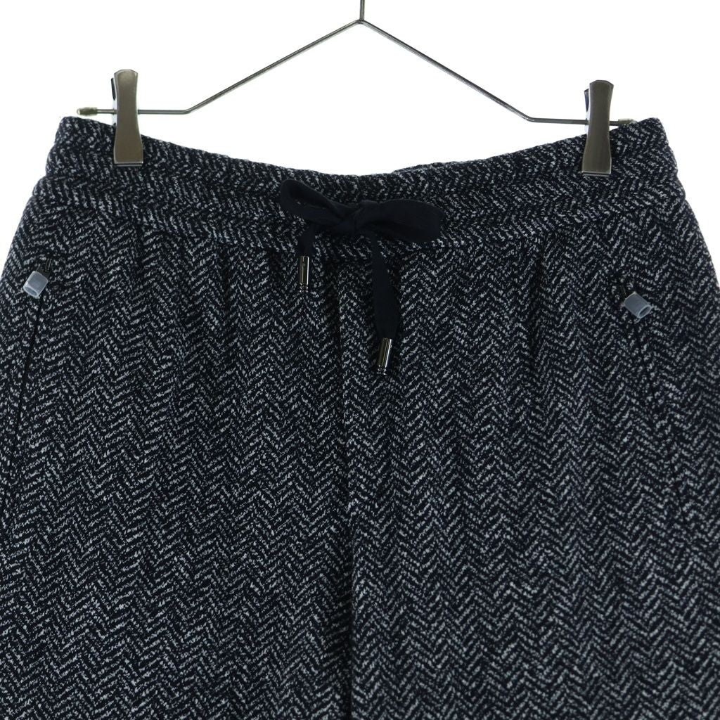 Dolce & Gabbana Wool All Over Pattern Sweatshirt Pants Black White — view 3