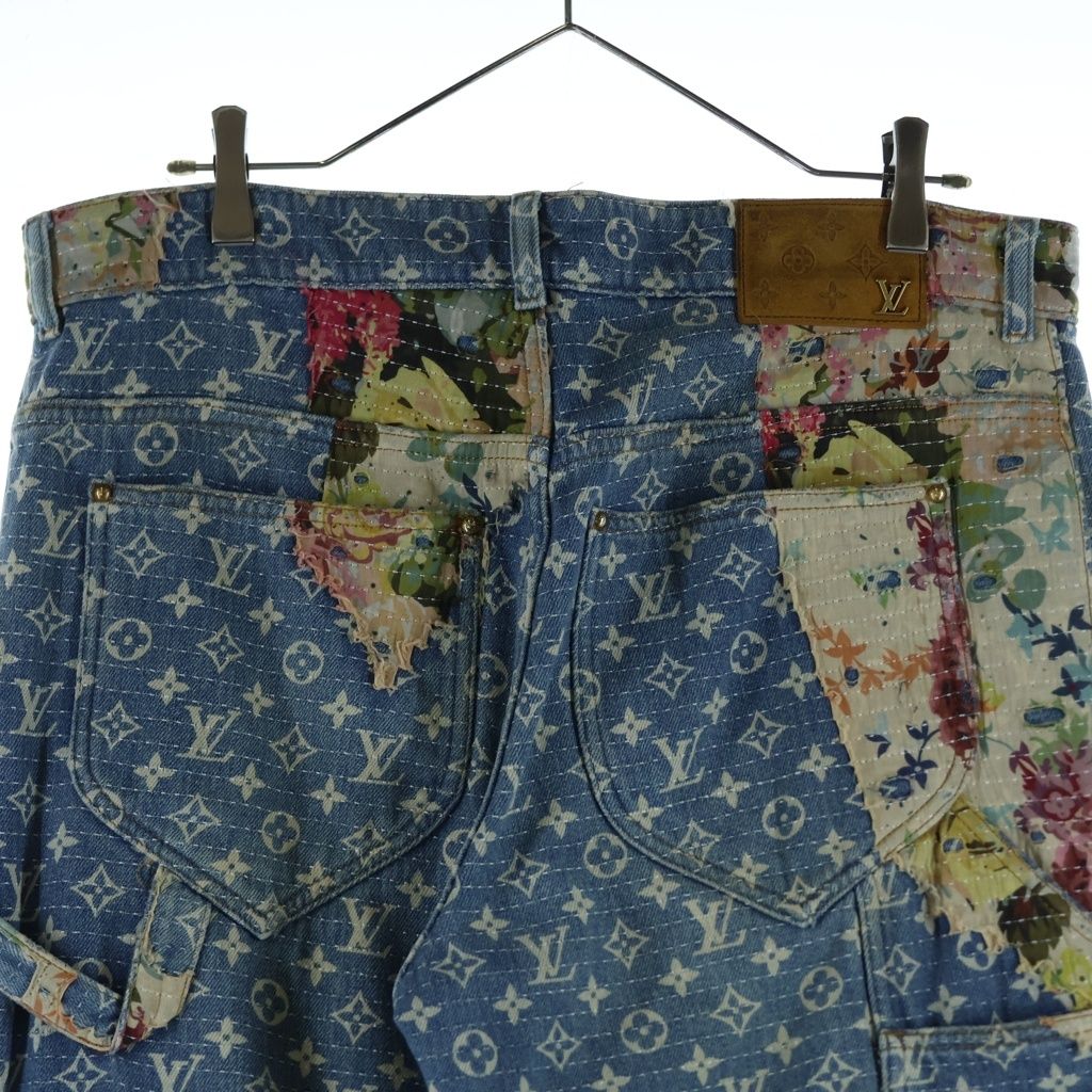 Louis Vuitton Destroika Penta Belbottom Denim Pants Jeans Jf0 Indigo — view 4