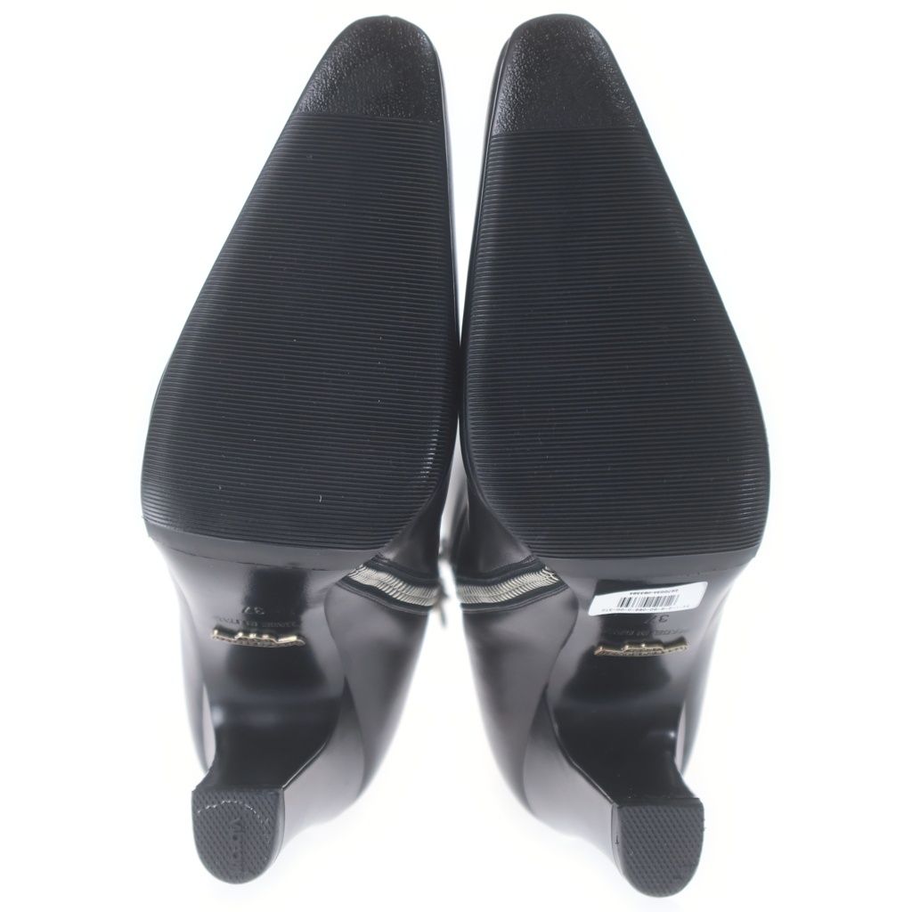 Chrome Hearts Suger Jones Cross Patch Side Zip Heels Boots Black — view 5