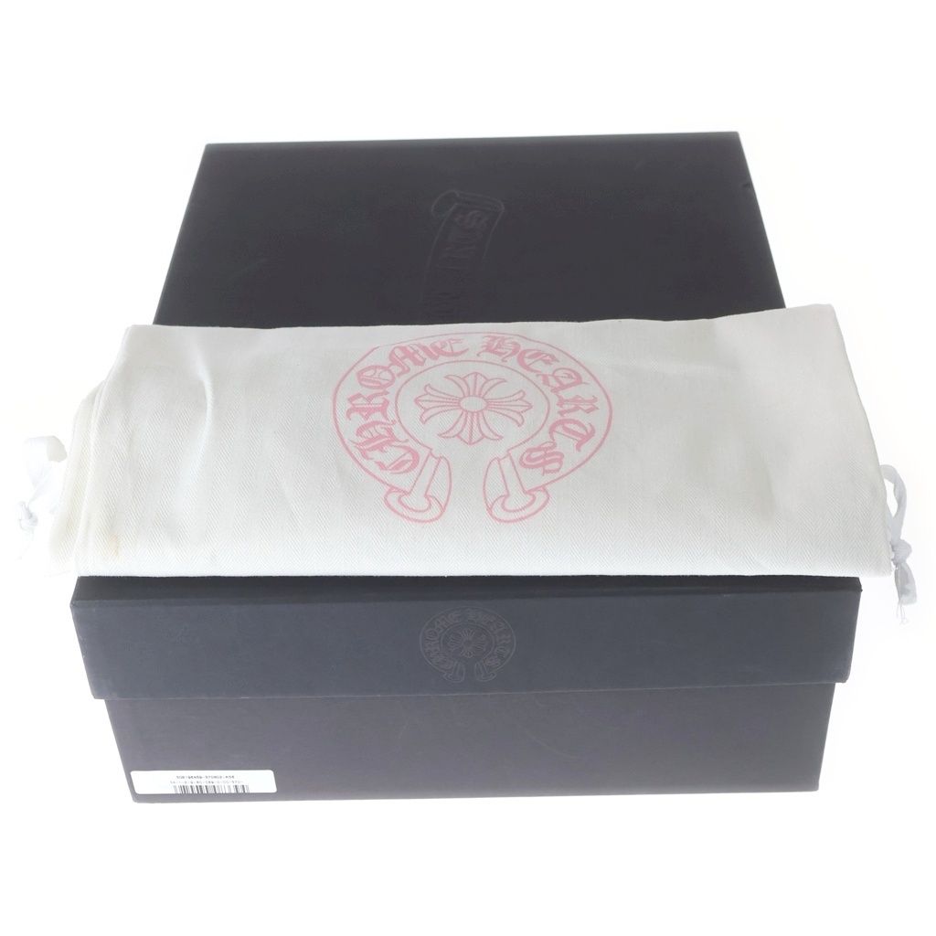 Chrome Hearts Suger Jones Cross Patch Side Zip Heels Boots Black — view 6