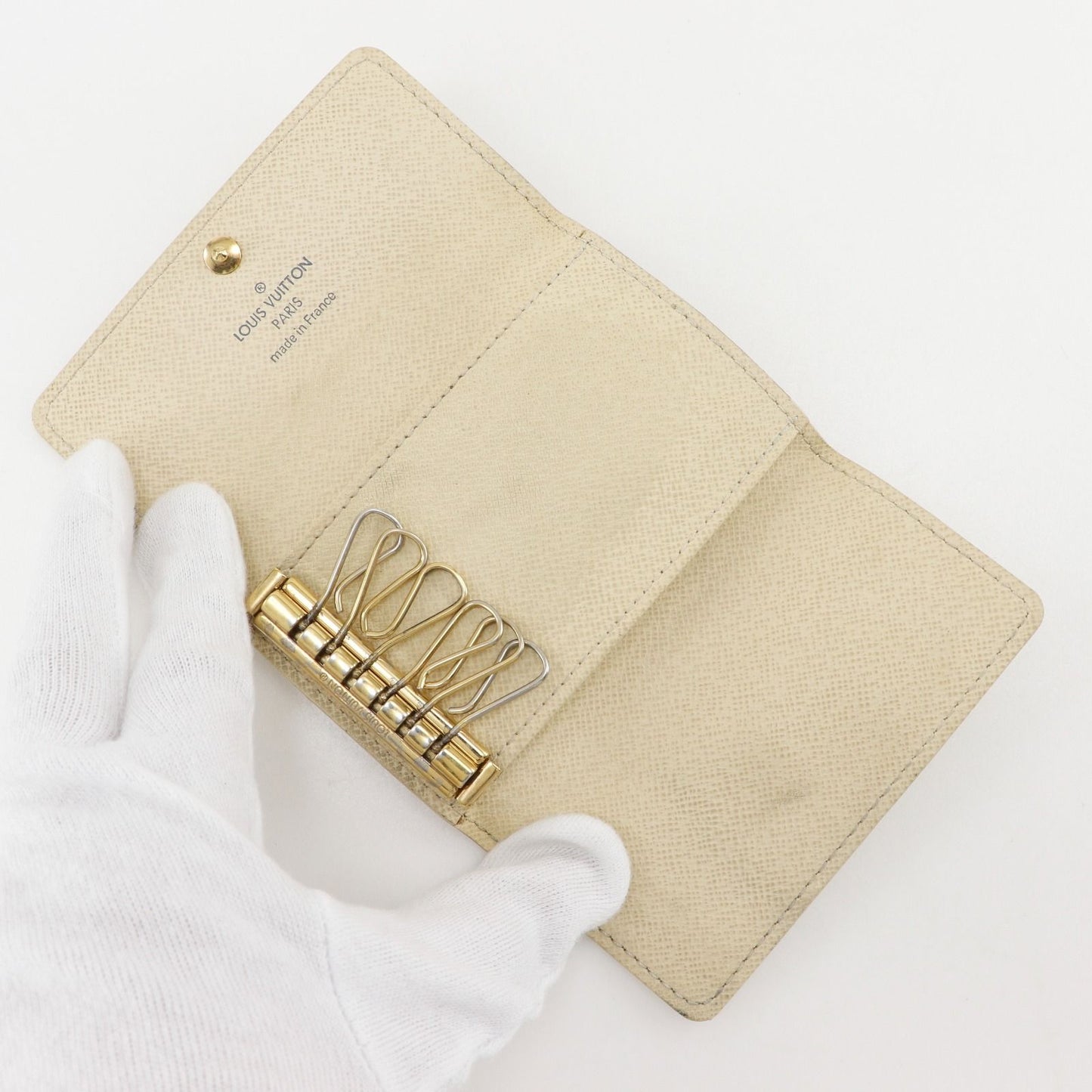Louis Vuitton Multicles 6 Damier Azur Canvas Key Case Key Holder — view 5