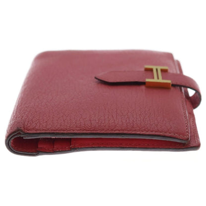 Hermes Bearn Leather Card Case Pink Gold — view 3