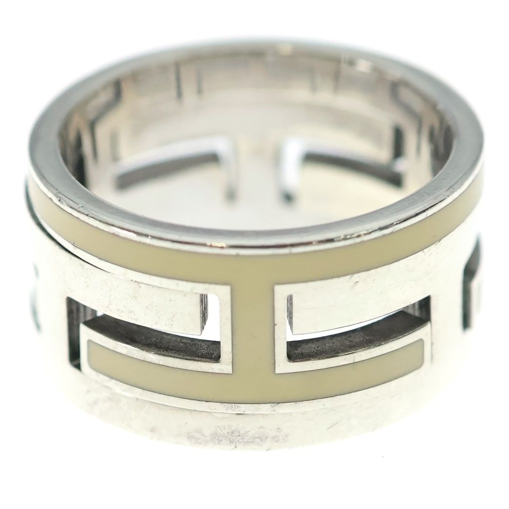 Hermes Moubouche Motif Ring Silver — view 4