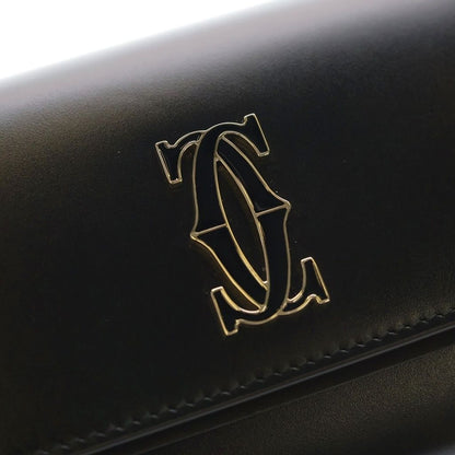 Cartier Wallet C de Cartier with Flap Calfskin Black — view 5