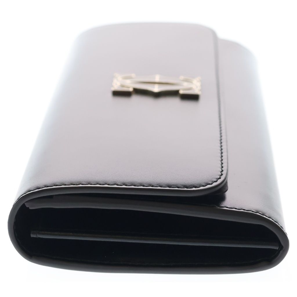 Cartier Wallet C de Cartier with Flap Calfskin Black — view 3