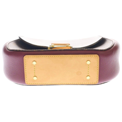 Louis Vuitton Monogram Eden PM Shoulder Bag Brown Bordeaux Leather Gold — view 4