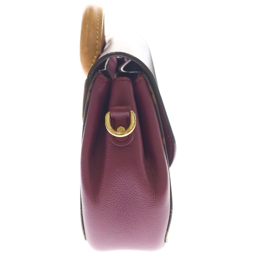Louis Vuitton Monogram Eden PM Shoulder Bag Brown Bordeaux Leather Gold — view 3