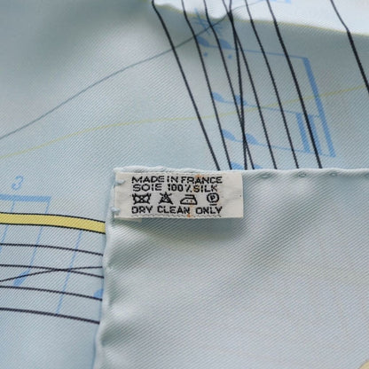 Hermes Carre 90 la Musique Des Spheres Music Played by Silk Scar Flight Blue — view 4