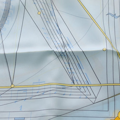 Hermes Carre 90 la Musique Des Spheres Music Played by Silk Scar Flight Blue — view 2