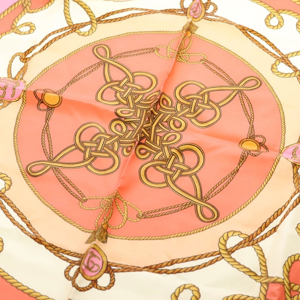 Gucci Optical Silk Scarf Bandana Pink White — view 5