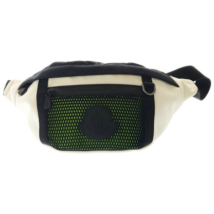 Moncler Theo Marsupio Lava Logo Belt Bag Waist Pouch White Black