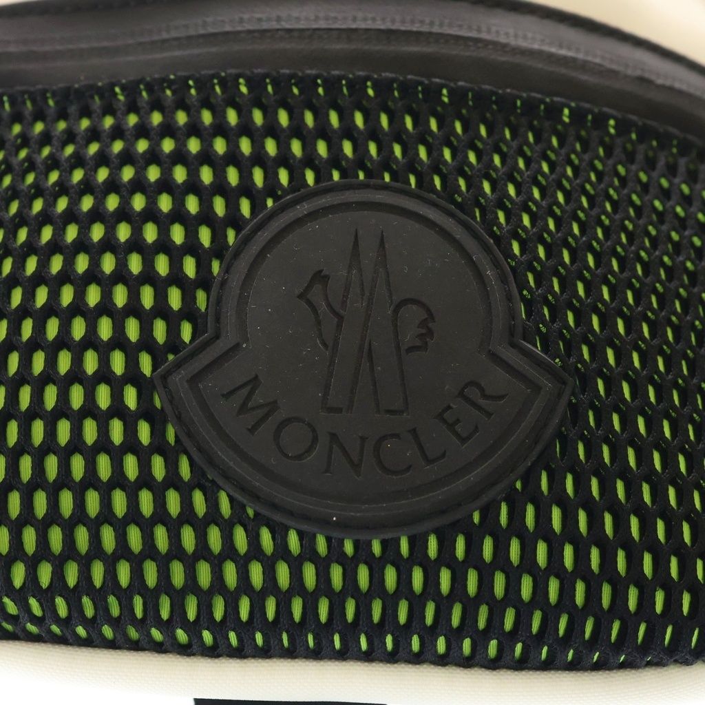 Moncler Theo Marsupio Lava Logo Belt Bag Waist Pouch White Black — view 6