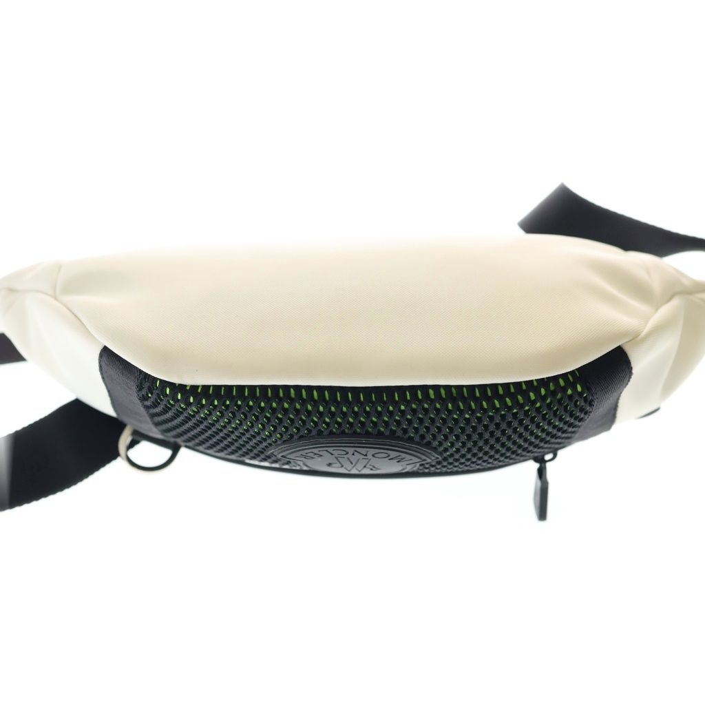 Moncler Theo Marsupio Lava Logo Belt Bag Waist Pouch White Black — view 4