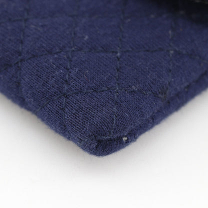Chanel Chain Pouch Micro Quilted Cotton Navy — view 5