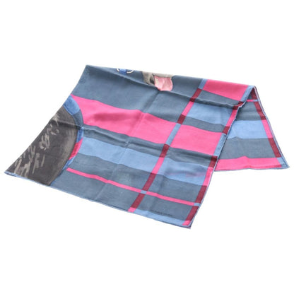 Hermes Carre 100 Cover le de Lille Navy Cashmere Silk Scarf