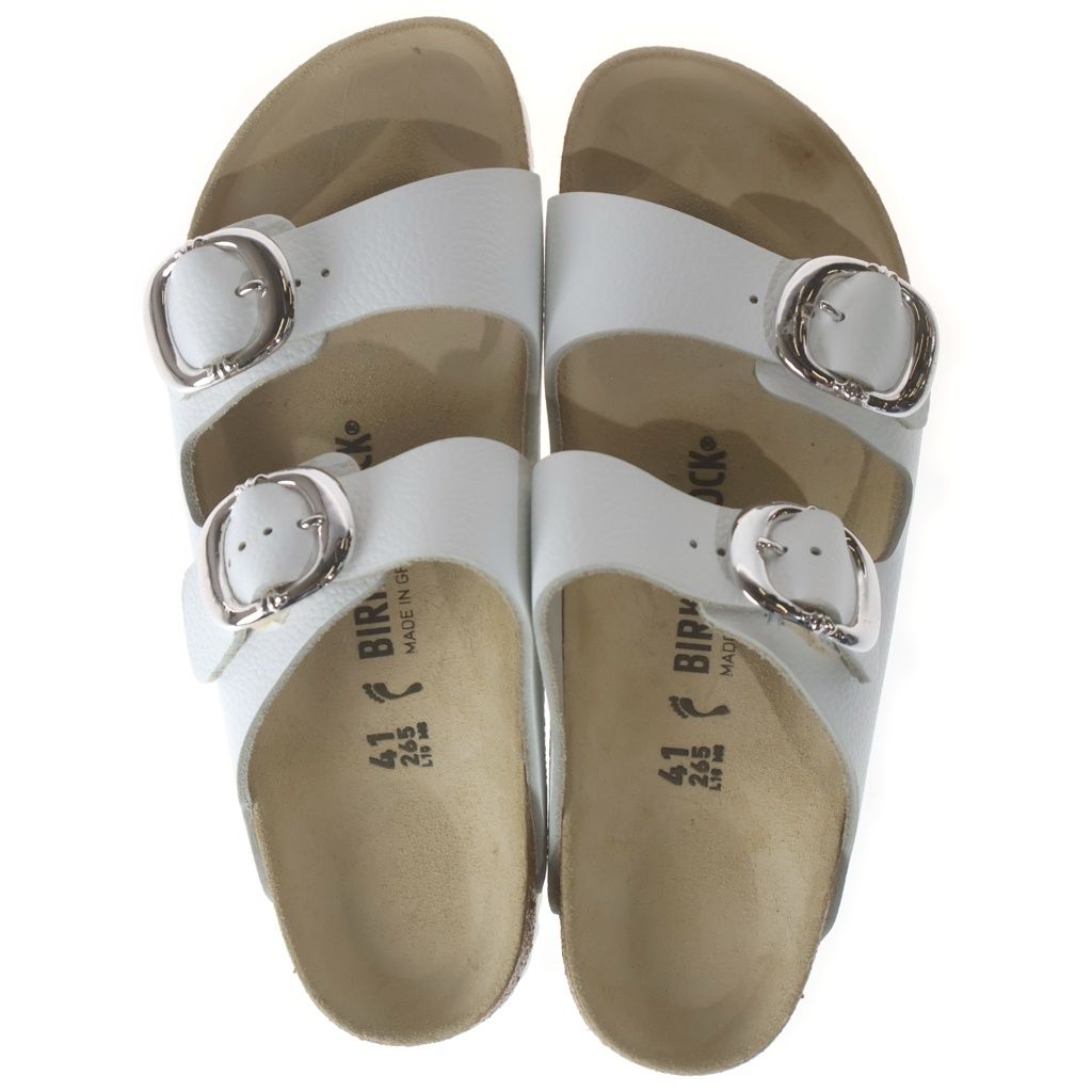 Chrome Hearts Birkenstock Arizona Gunslinger Leather Sandals White — view 4
