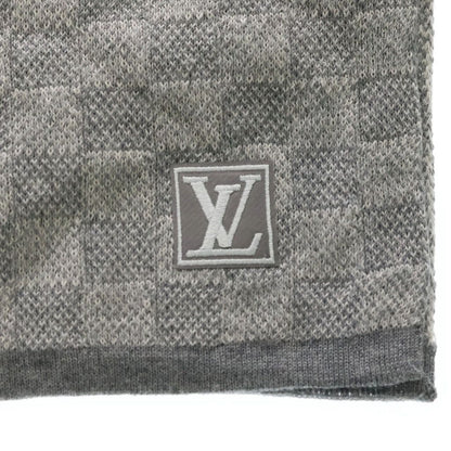 Louis Vuitton Echarpe Petit Damier Wool Scarf Gray — view 3
