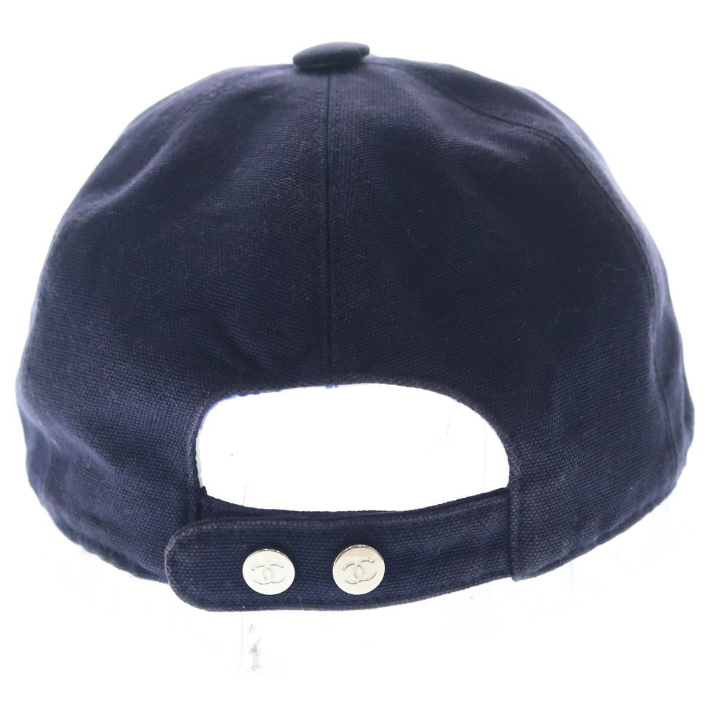 Chanel CC Logo Beaded Cap Navy — view 2