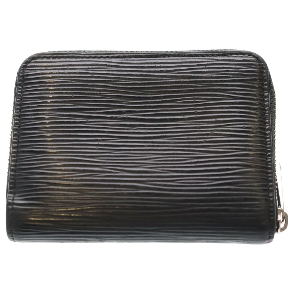Louis Vuitton LV Epi Zippy Coin Purse Mini Wallet Case Black Silver — view 2