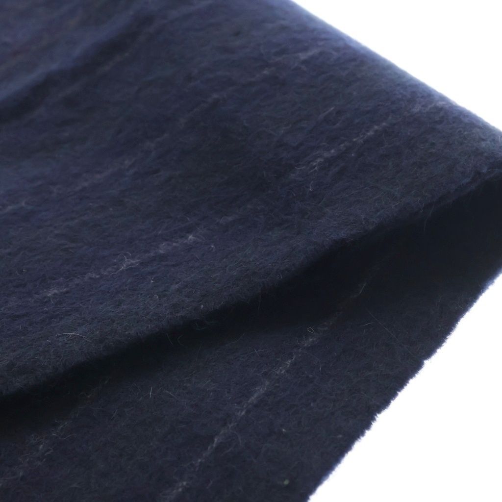 Loewe Anagram Striped Fringe Scarf Navy — view 6