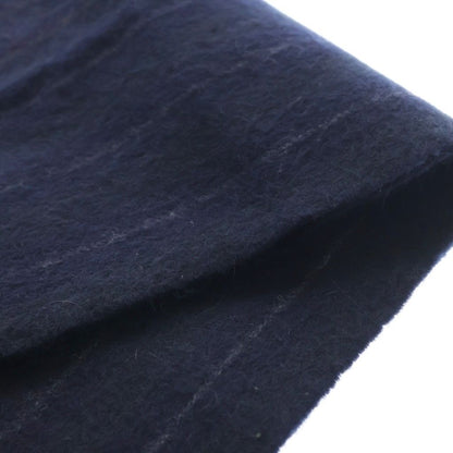 Loewe Anagram Striped Fringe Scarf Navy — view 6